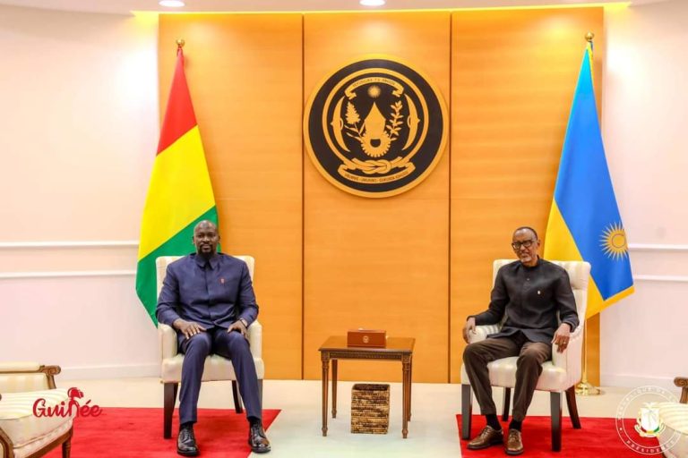 Coopération : rencontre entre Mamadi Doumbouya et le président Rwandais