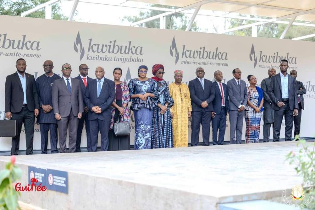 Kigali : Mamadi Doumbouya et sa suite sur plusieurs sites Mémorials
