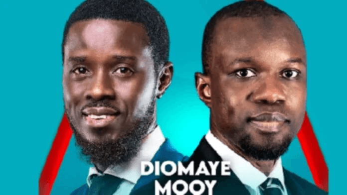Diomaye Faye candidat à la Présidentiel 2024 et Ousmane Sonko